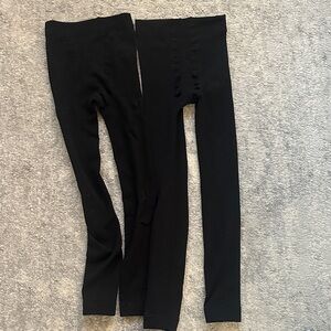 Apt. 9 Classic Fleece Black Leggings